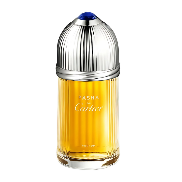 Cartier pasha edtion noir Tester Pasha perfume bottle on a white background