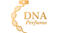 DNA Perfumo logo with a DNA strand design on a white background